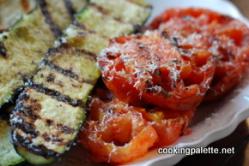 Vyprážané paradajky (na panvici alebo na grile) Grilované paradajky